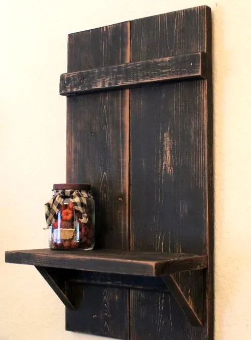XLAB Design Gate Mensola Parete Legno Abete Vintage