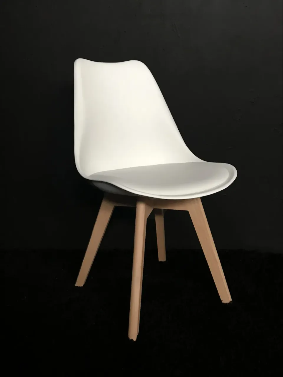 XLAB Design White set 4 sedie bianche seduta imbottita