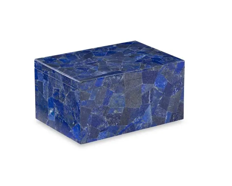 Maitland Smith Large Lapis scatola lapislazzuli grande blu
