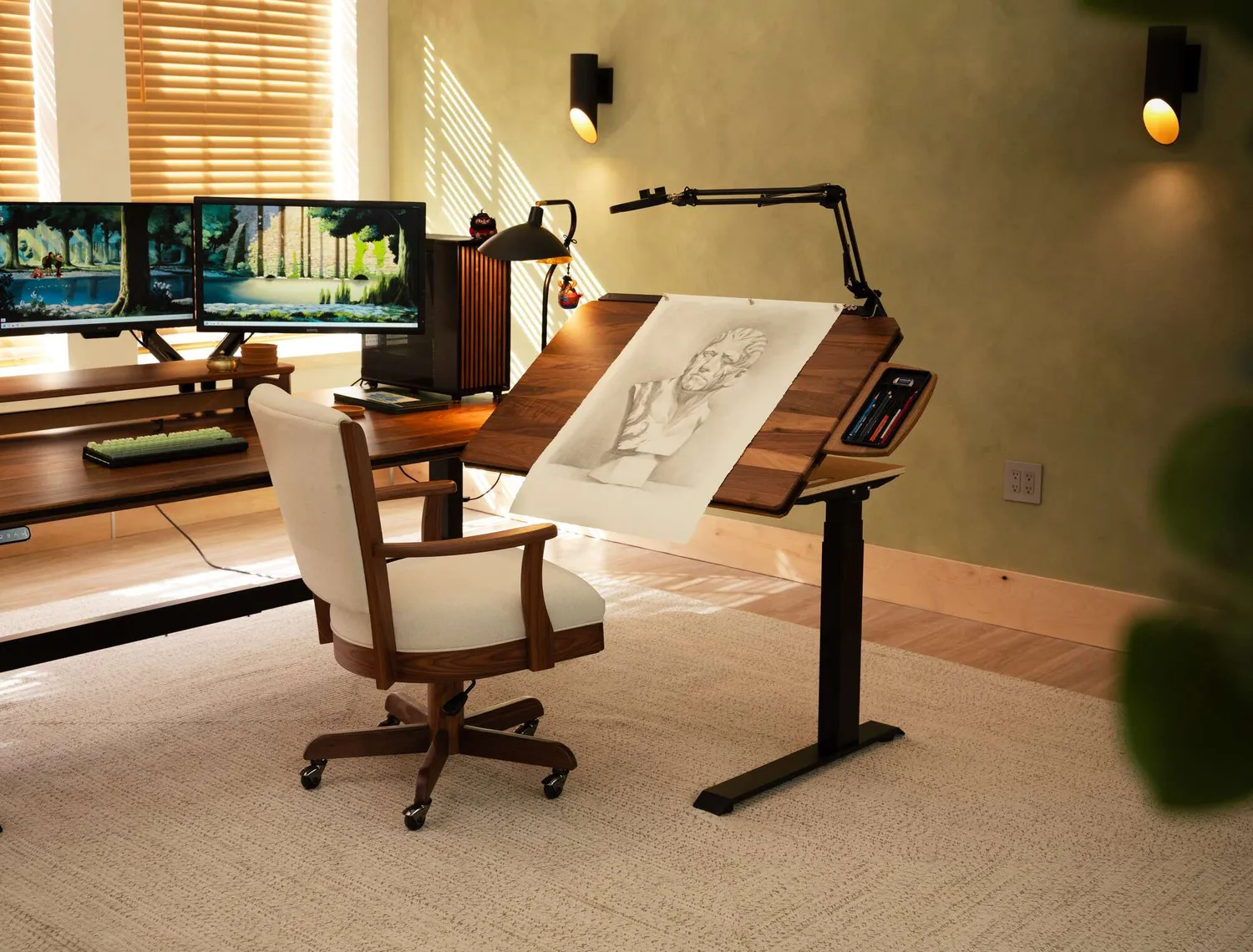 Wyrmwood Desk Extension scrivania ad angolo modulo inclinabile
