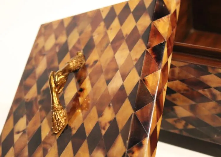 Maitland Smith Harlequin Box scatola ottone rombi