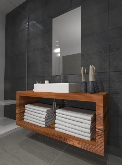 XLAB Design Soleil mobile bagno larice rustico sospeso
