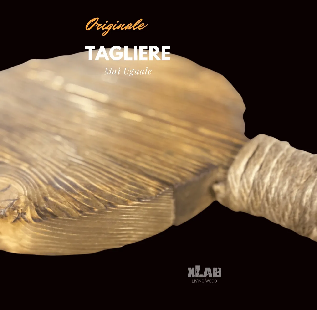 XLAB Design tagliere tondo legno artigianale alimentare