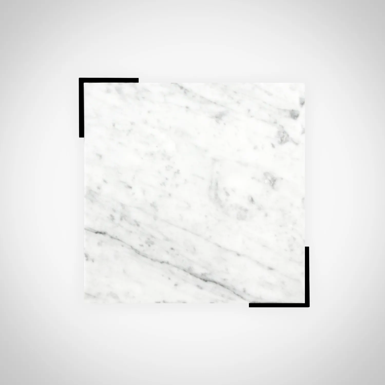 Stilts GravitY tavolo marmo Carrara 37x37 minimal
