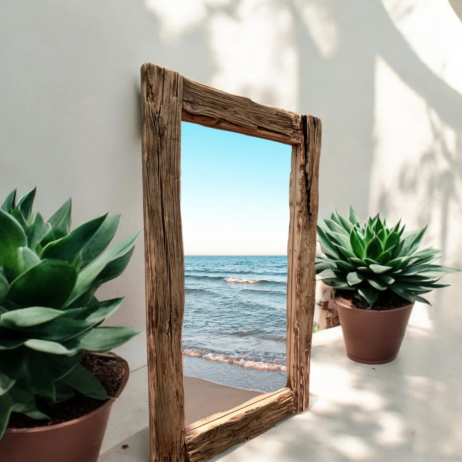XLAB Design Artemisia specchio legno antico 100x180 cm
