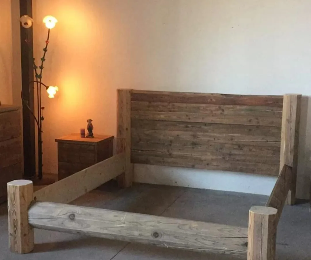 Sicily Wood Maker Industrial testiera letto 180x60 bordo vivo