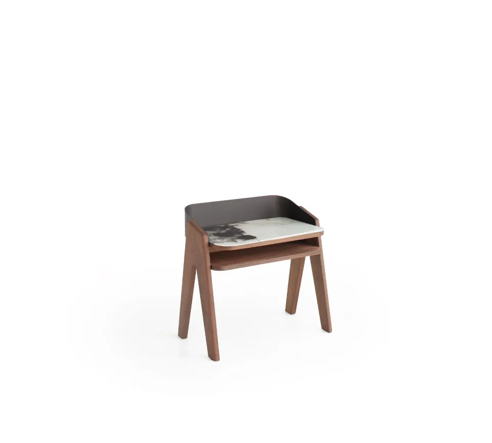 Morica Design Bavero consolle scrivania vetro marmo