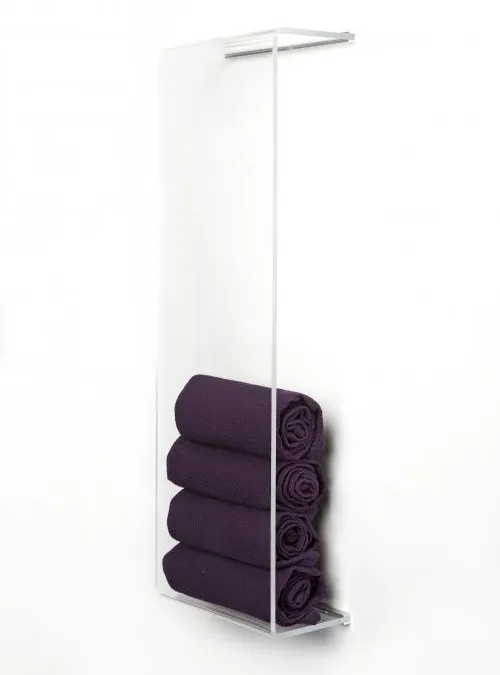 XLAB Design Hera Porta Asciugamani Plexiglass Trasparente