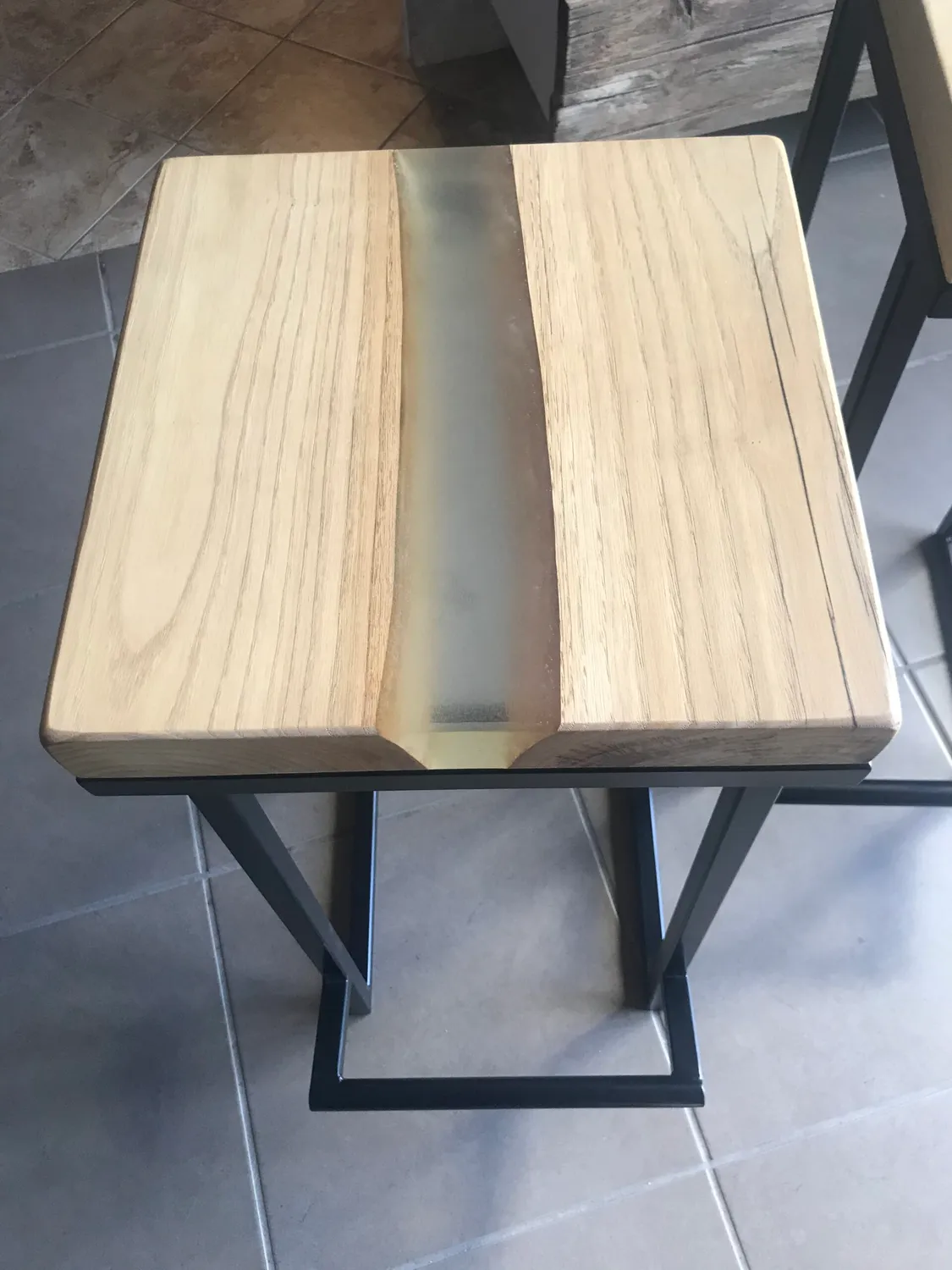 XLAB Design Otis sgabelli bar cucina ferro legno 2 pezzi