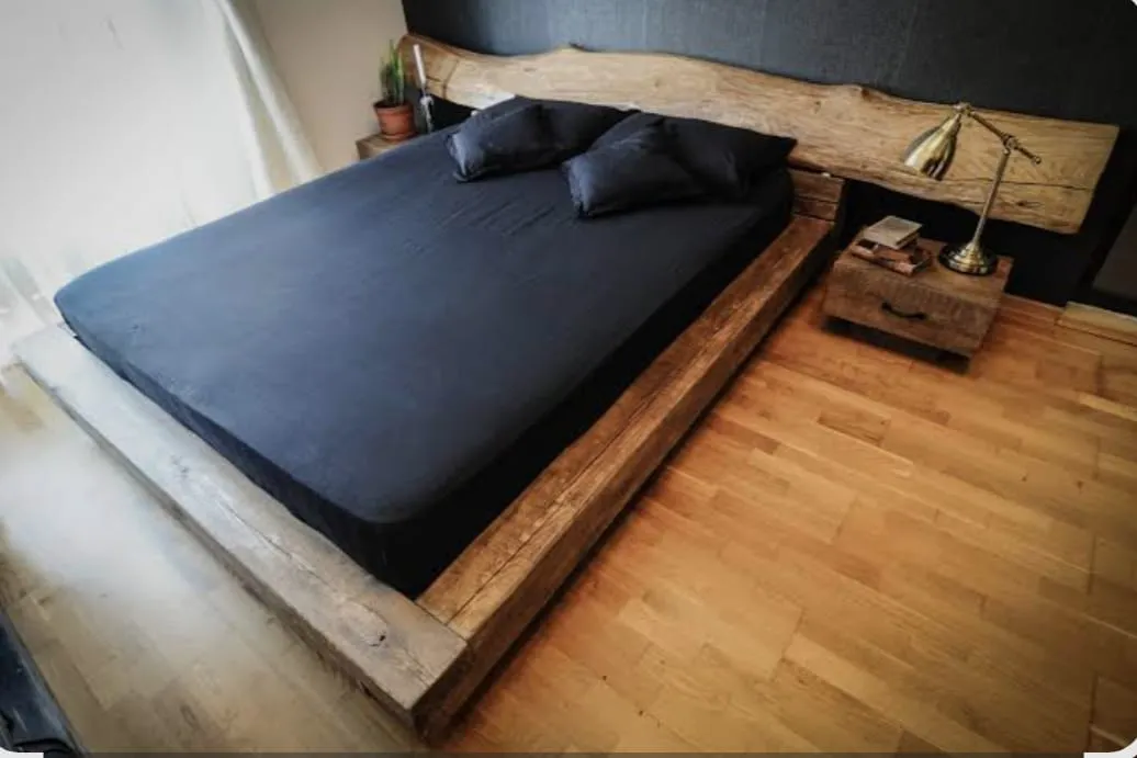 Sicily Wood Maker Industrial testiera letto 180x60 bordo vivo