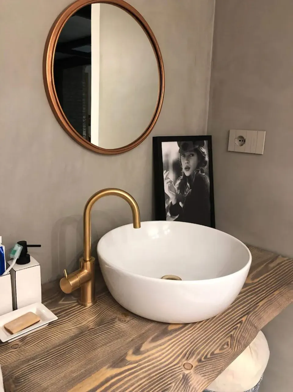 XLAB Design Fiemme top bagno 100x45 larice rustico