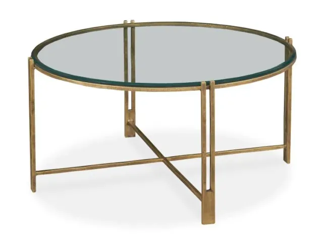 Maitland Smith Kensington tavolo caffè vetro 84 cm