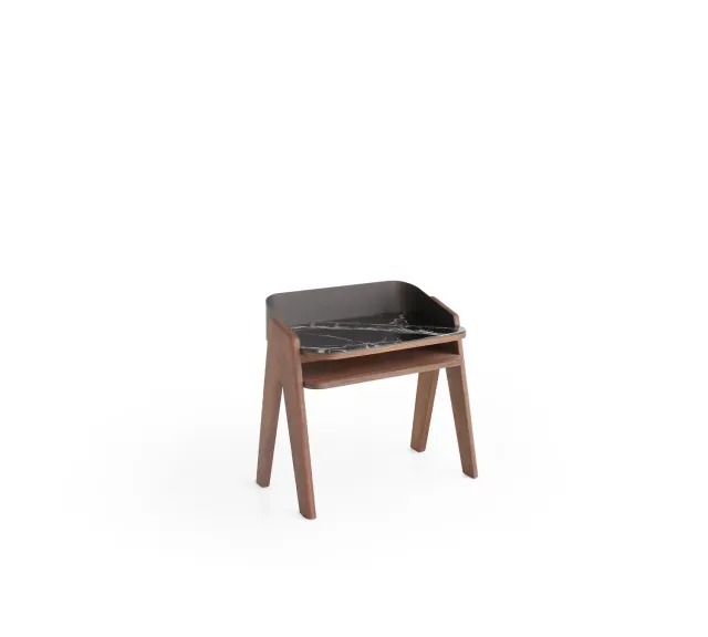Morica Design Bavero scrittoio vetro marmo legno massello