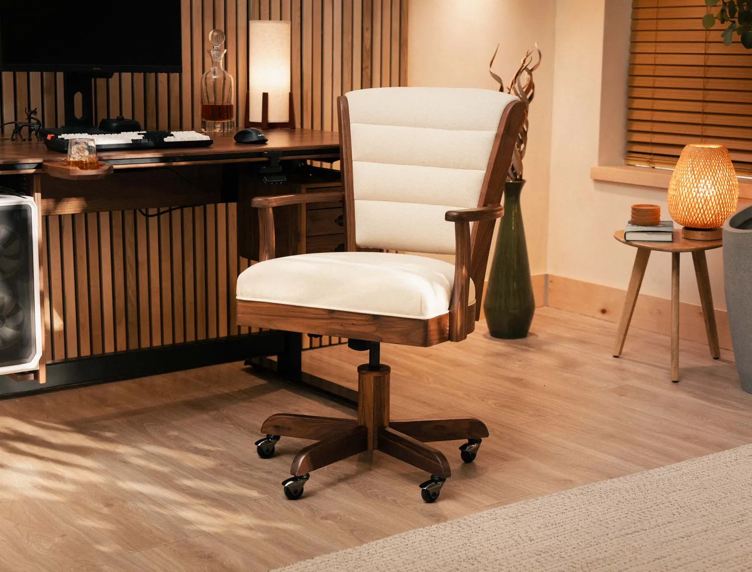 Wyrmwood Modular Desk Office Chair sedia ufficio legno massello