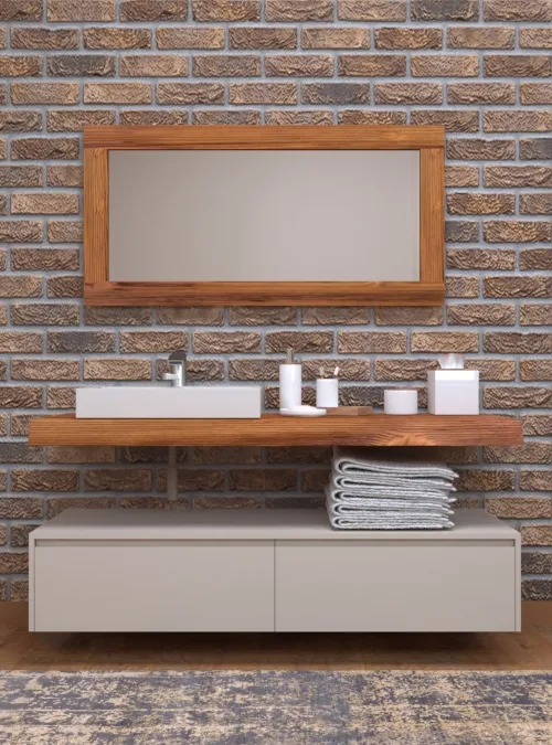 XLAB Design Florida mobile bagno larice 2 cassetti