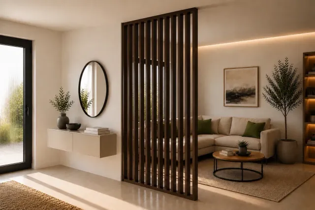 XLAB Design parete divisoria massello Mokka 110x290 senza fori