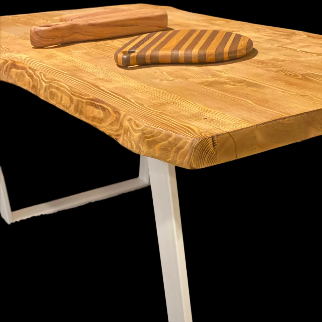 XLAB Design tavolo cucina 160x90 larice rovere bruciato