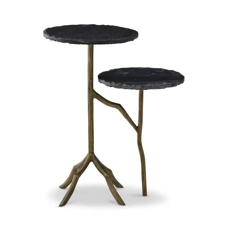 Maitland Smith Veronica tavolino marmo nero 61 cm