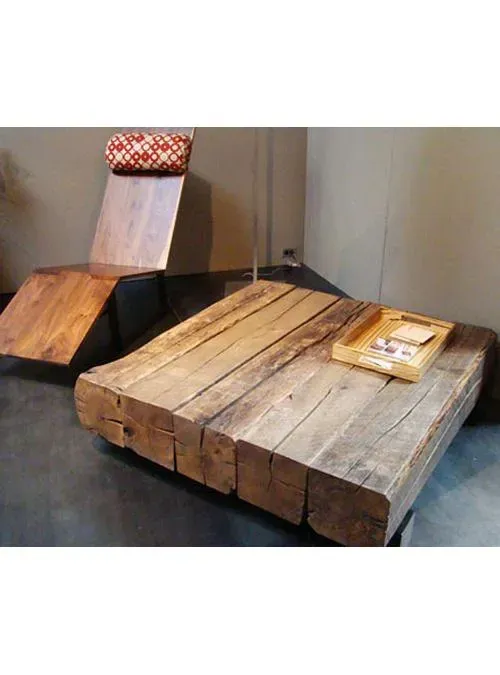 XLAB Design Hale tavolino legno castagno massello vintage