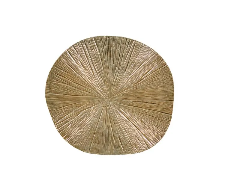 Maitland Smith Textured tavolino d'appoggio ottone satinato