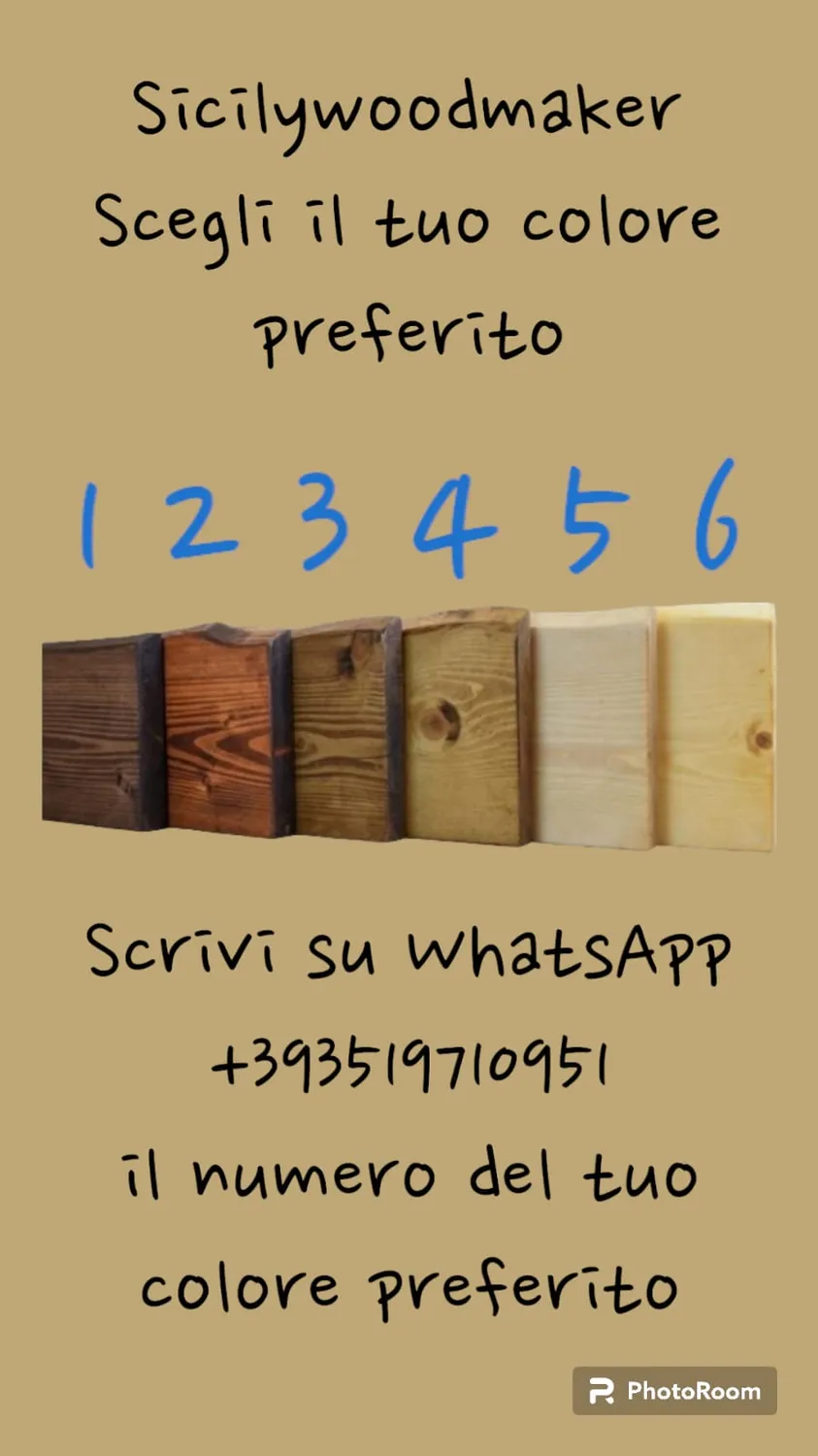 Sicily Wood Maker tavolo larice massello 200x100x5 da pranzo