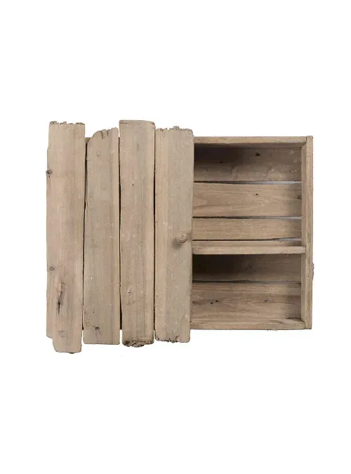 XLAB Design Ginepro scaffale legno riciclo baita