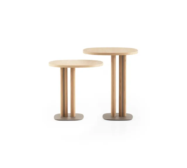 Morica Design Manhattan tavolino legno massello metallo