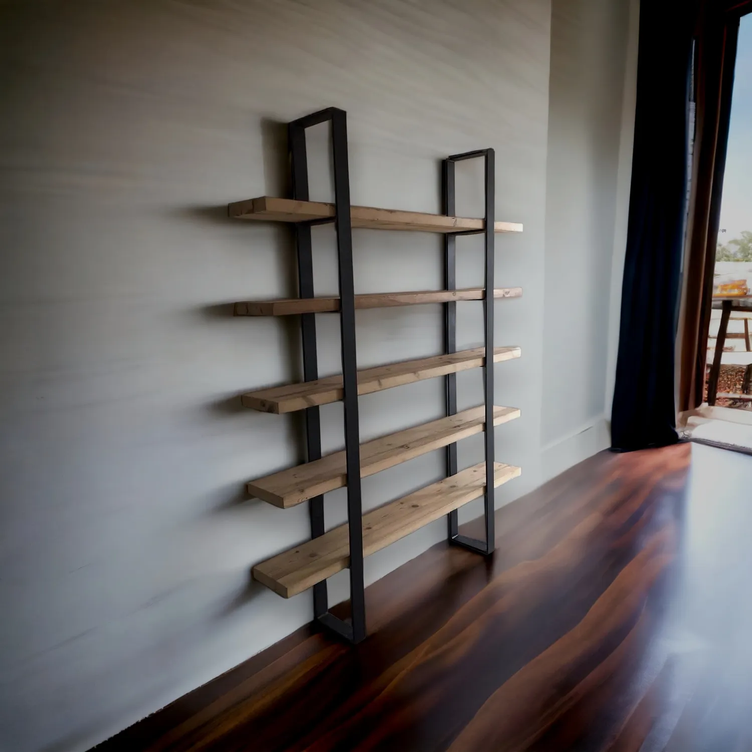 XLAB Design Merlino libreria ferro legno 150x200 industrial