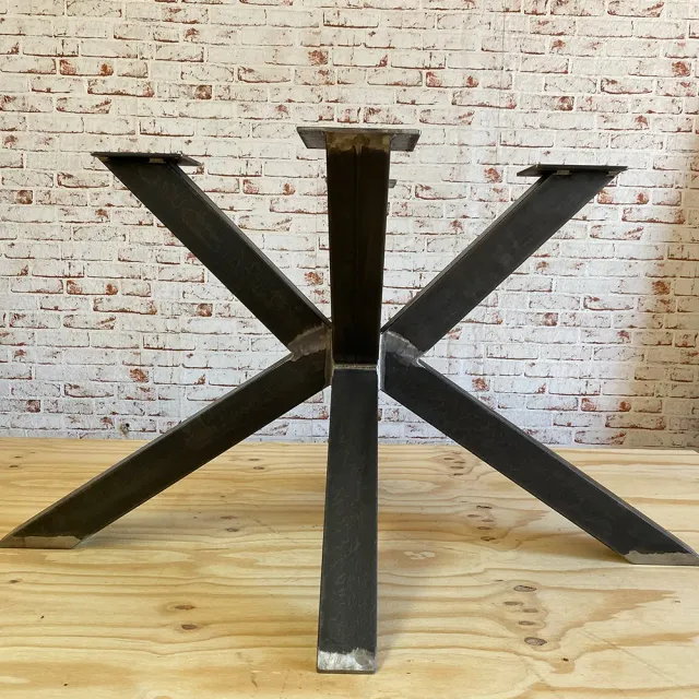 XLAB Design Gamba Tavolo Stella Centrale Ferro 80x80 mm