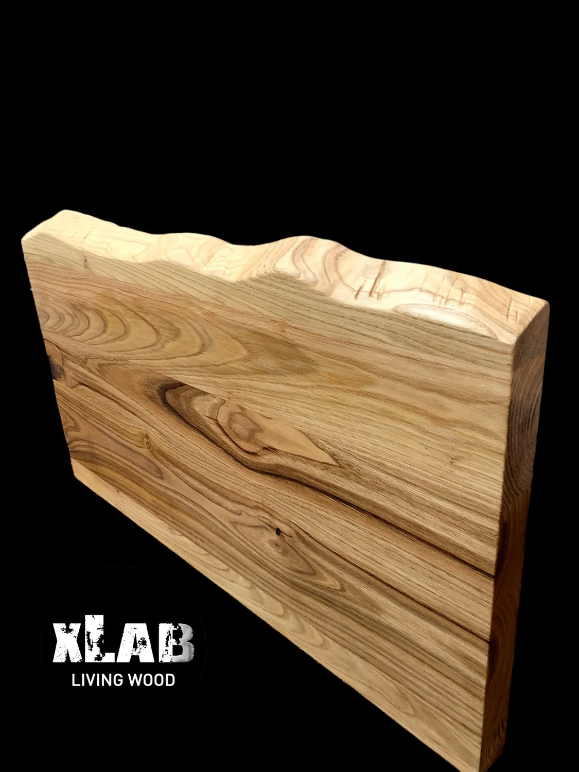 XLAB Design Mensola Bagno Legno Massello 100x50x5 cm Rustico