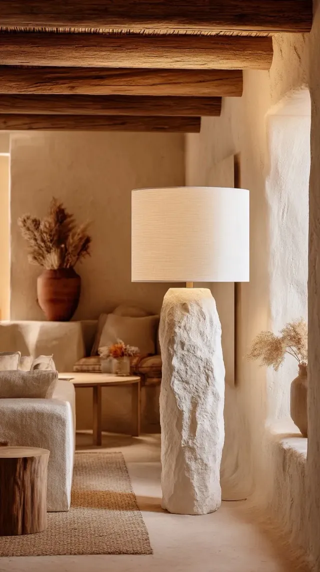 XLAB Design Lithos mediun lampada terra effetto roccia