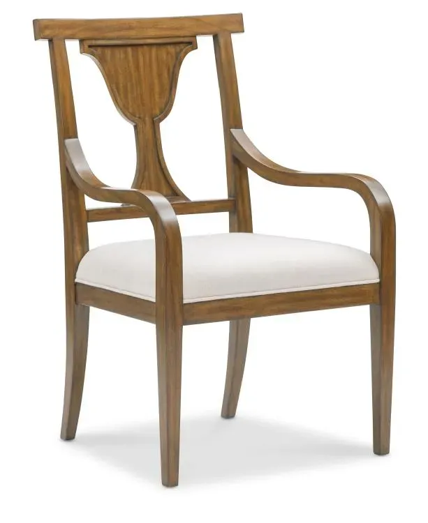 Maitland Smith Heppleford sedia pranzo mogano con braccioli