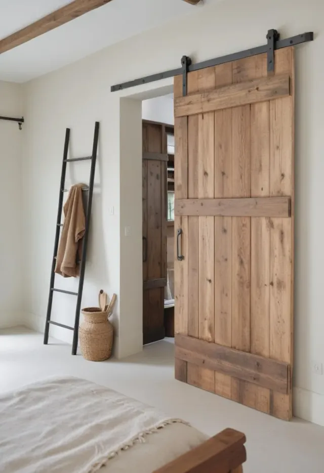 XLAB Design 85 porta scorrevole legno massello industriale