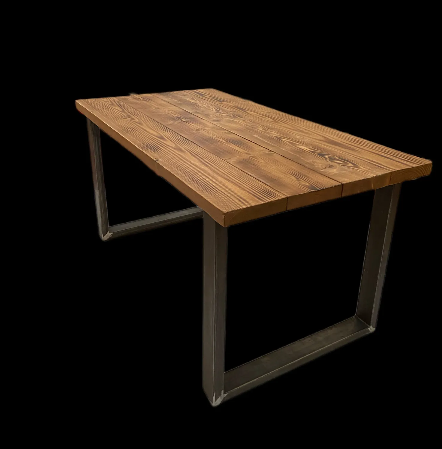 XLAB Design tavolo industriale legno ferro 150x80 piano abete