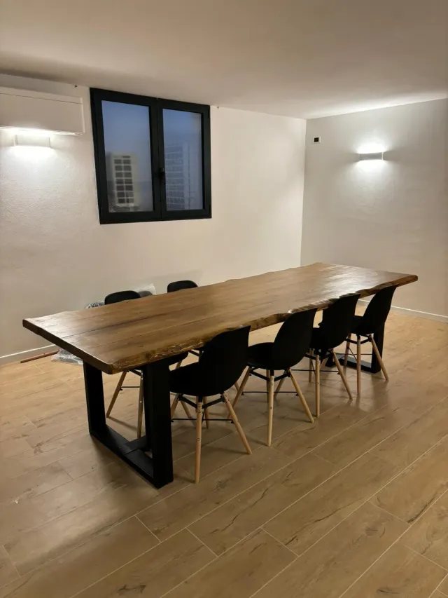 Sicily Wood Maker tavolo larice massello 200x80x5 fatto a mano