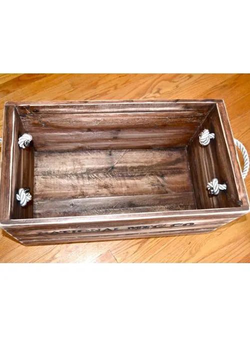 XLAB Design Meg organizer cassetta vintage legno invecchiato