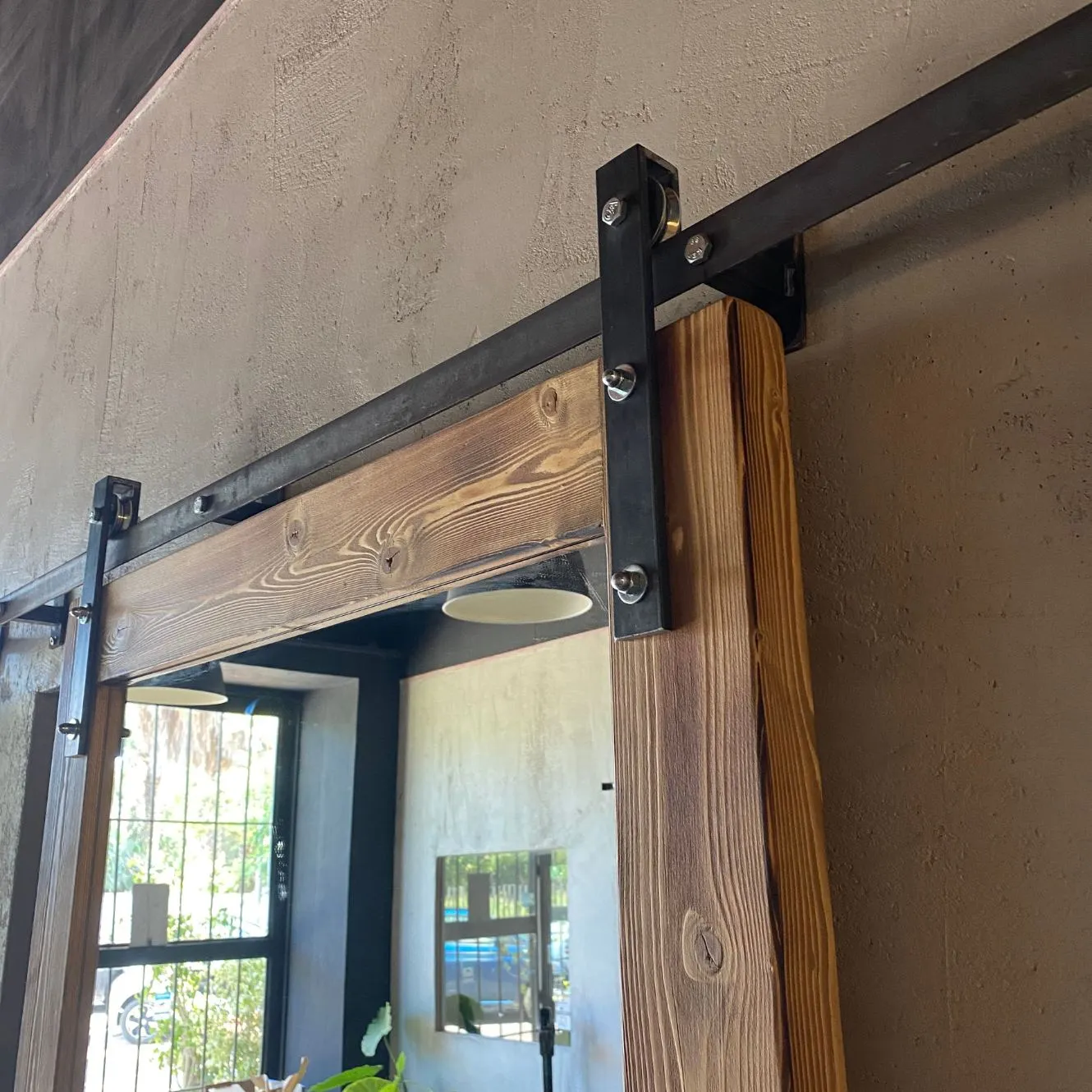 XLAB Design Alia porta scorrevole 220x100 legno a specchio