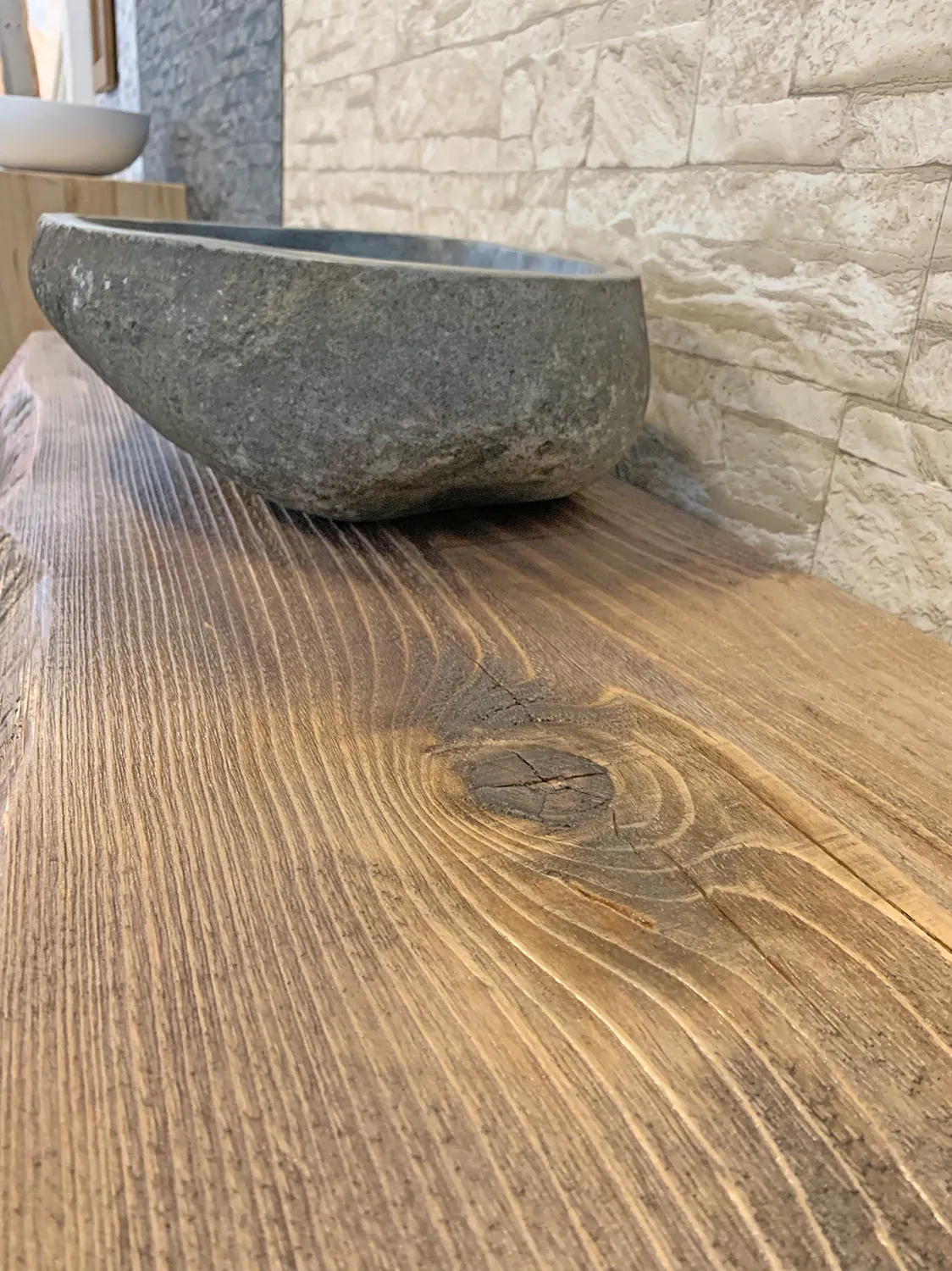 XLAB Design Fiemme mensola bagno larice rustico massello