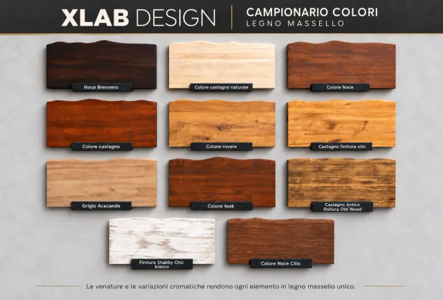 XLAB Design campionario colori legno massello PDF