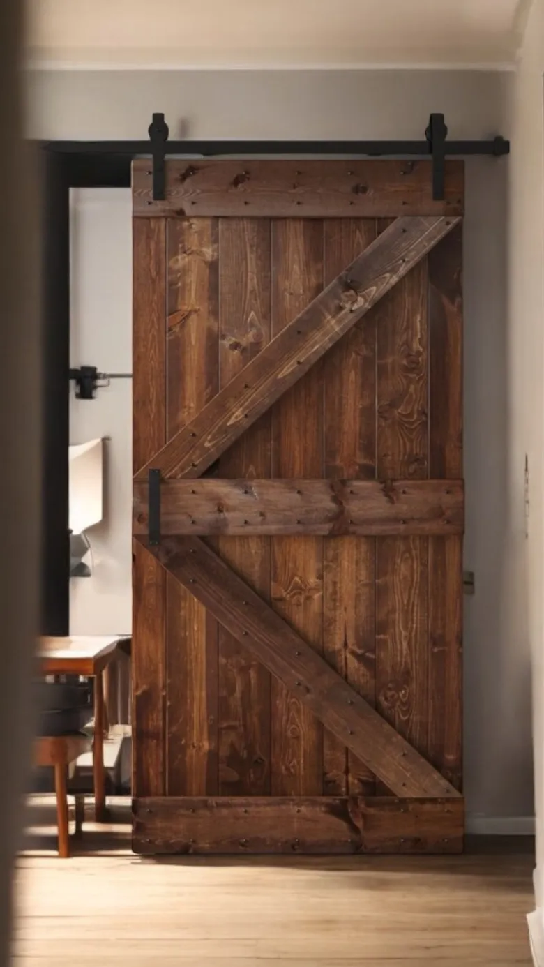 XLAB Design Larix Porta Scorrevole Larice Binario Ferro