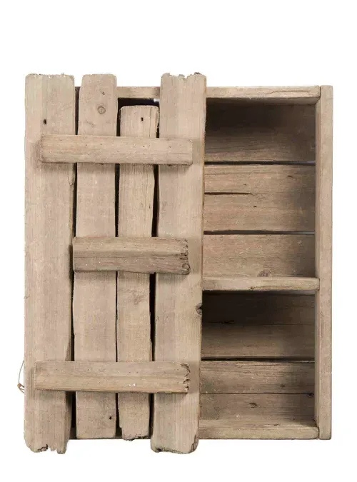 XLAB Design Cervino scaffalino legno di riuso baita