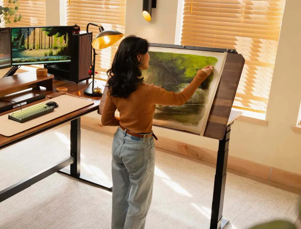 Wyrmwood Desk Extension scrivania ad angolo modulo inclinabile