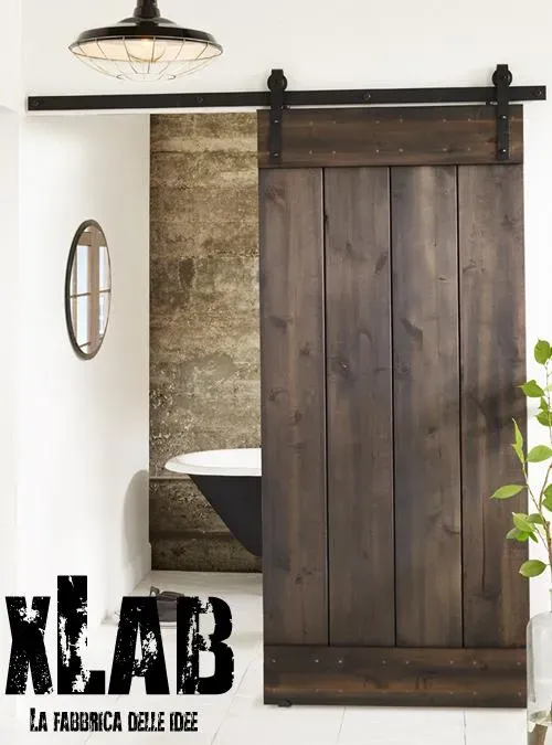 XLAB Design Coddington porta scorrevole legno industrial