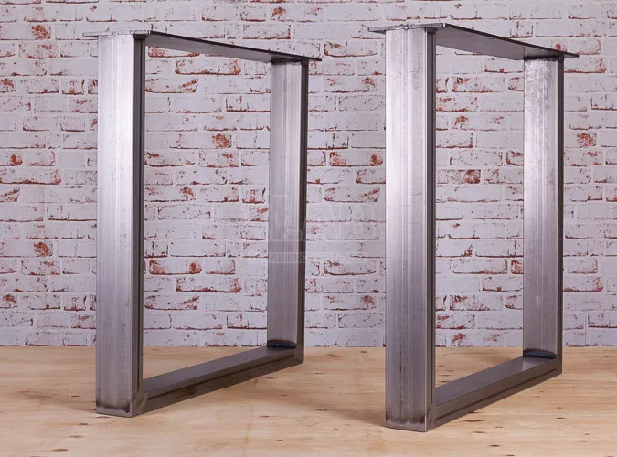 XLAB Design Brooklyn gambe tavolo ferro anticato coppia 80x40