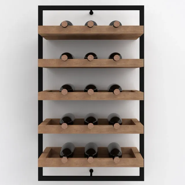 XLAB Design Wine Frame portabottiglie parete 15 bottiglie legno