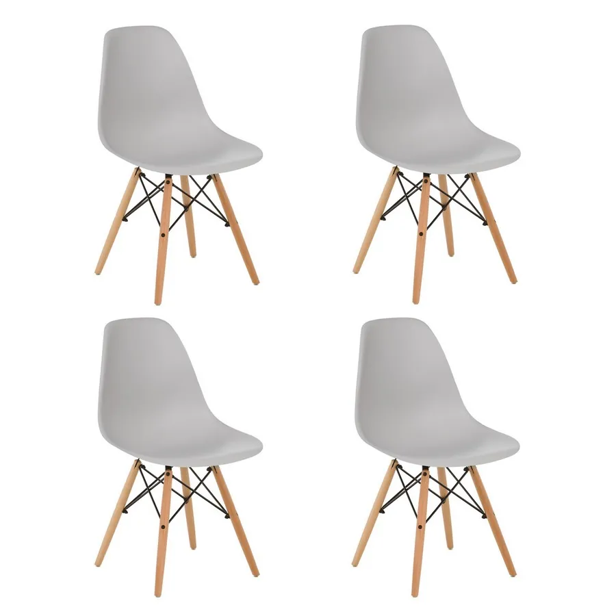 Sicily Wood Maker sedie scandinave 4 pezzi legno