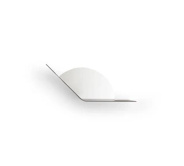 Morica Design Snail specchio argentato finitura ottone