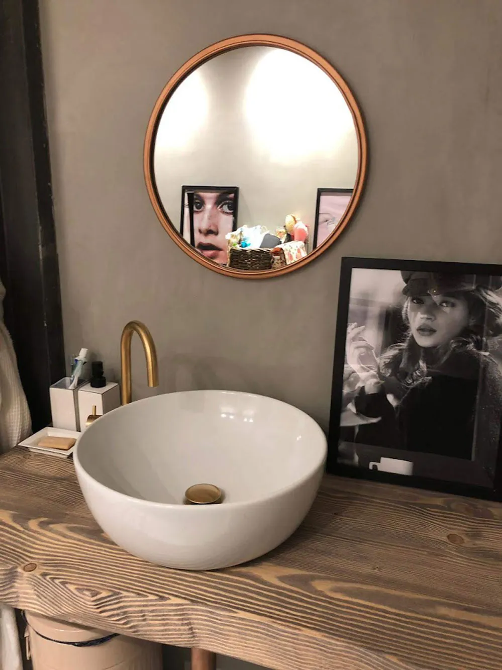 XLAB Design Fiemme top bagno 100x45 larice rustico