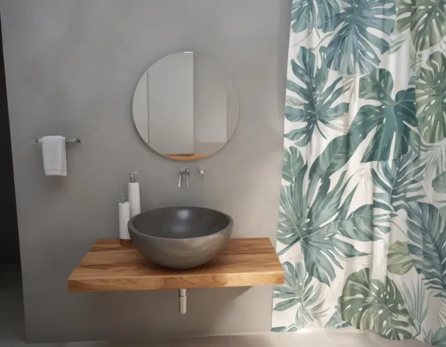 XLAB Design Nocina mensola bagno legno massello noce 80x55 cm