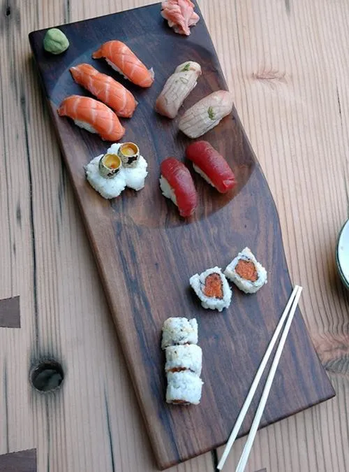 XLAB Sushi vassoio tagliere castagno massello cucina